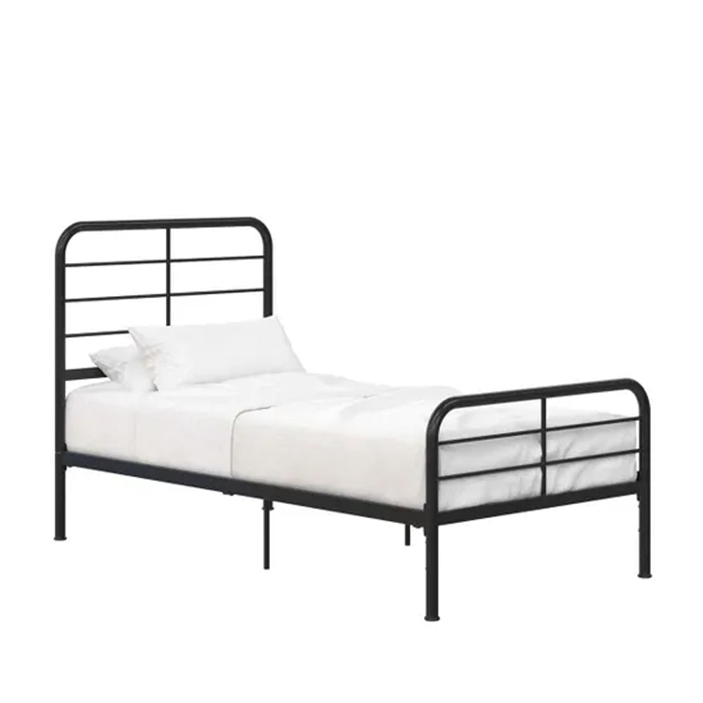 Millie Metal Single Bed In Black