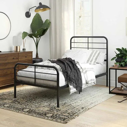 Millie Metal Single Bed In Black