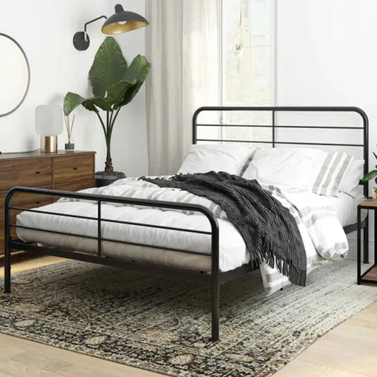 Millie Metal Double Bed In Black