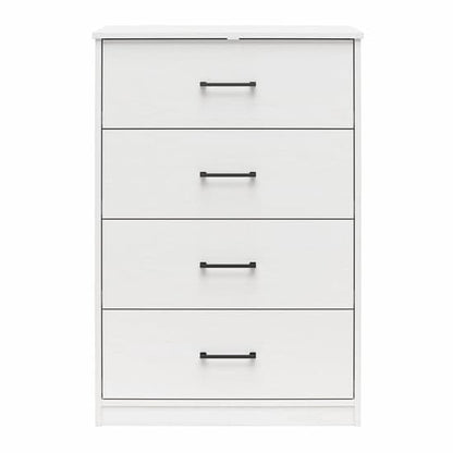 Brez Wooden Chest Of 4 Drawers In White