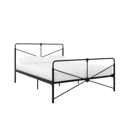 Leopold Metal King Size Bed In Black