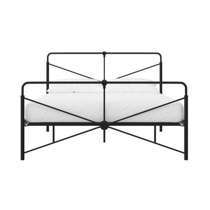 Leopold Metal King Size Bed In Black