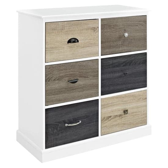 Mercer Wooden Storage Cabinet With 6 Doors In White