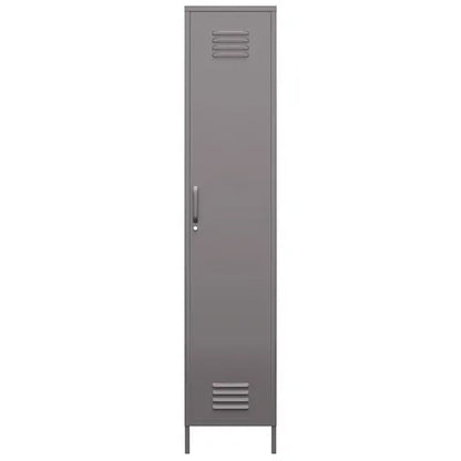 Bradford Metal Storage Cabinet Tall With 1 Door In Grey