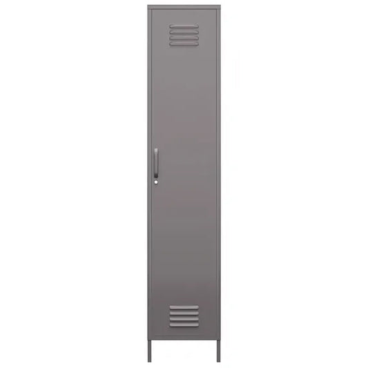 Bradford Metal Storage Cabinet Tall With 1 Door In Grey