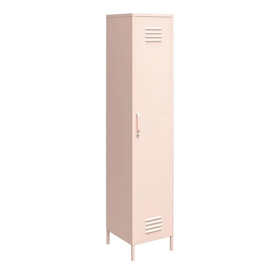 Mission District Metal Storage Cabinet With 1 Door In Pink