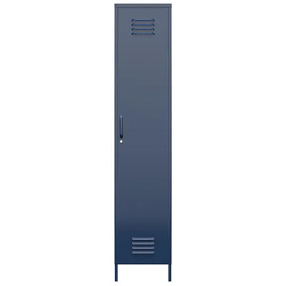Bradford Metal Storage Cabinet Tall With 1 Door In Navy