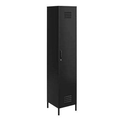 Mission District Metal Storage Cabinet With 1 Door In Black