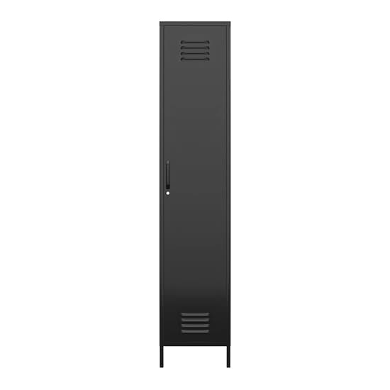 Mission District Metal Storage Cabinet With 1 Door In Black