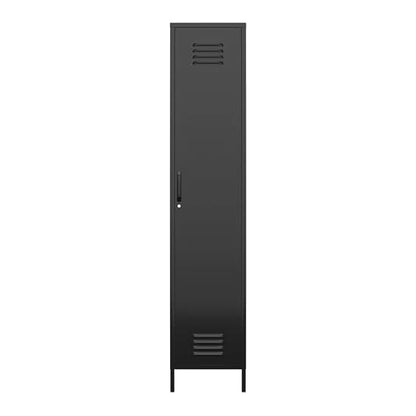 Mission District Metal Storage Cabinet With 1 Door In Black