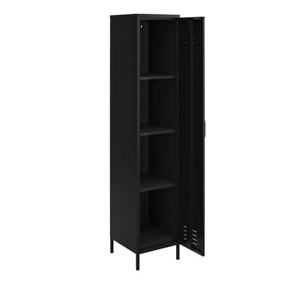 Mission District Metal Storage Cabinet With 1 Door In Black
