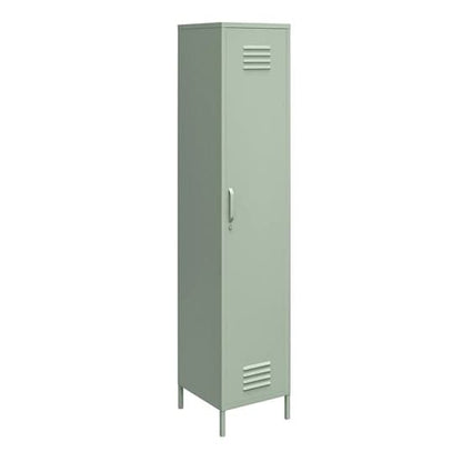 Mission District Metal Storage Cabinet With 1 Door In Pale Green