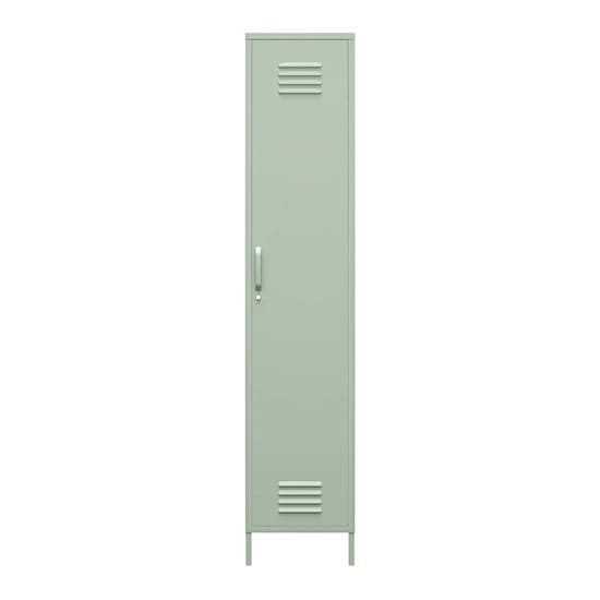 Mission District Metal Storage Cabinet With 1 Door In Pale Green