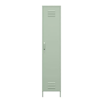 Mission District Metal Storage Cabinet With 1 Door In Pale Green