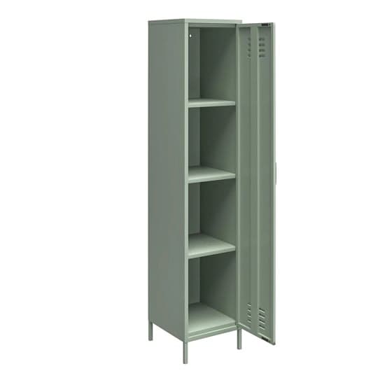 Mission District Metal Storage Cabinet With 1 Door In Pale Green