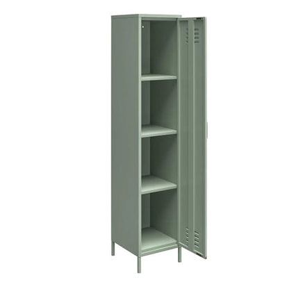 Mission District Metal Storage Cabinet With 1 Door In Pale Green