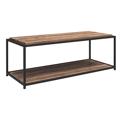 Quincy Wooden Coffee Table In Weathered Oak