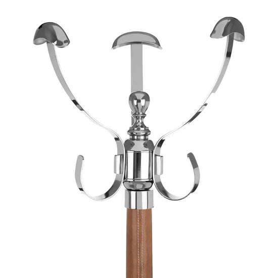 Churchill Steel Coat Stand In Tan