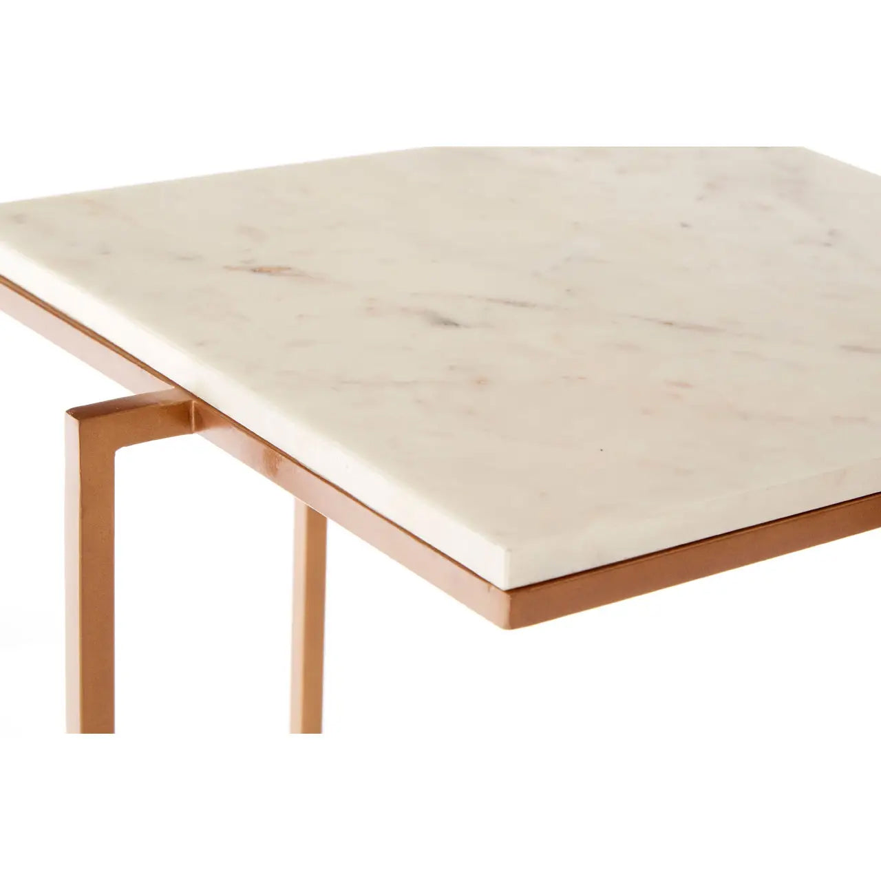Shalimar Marble Side Table With Gold Finish Legs
