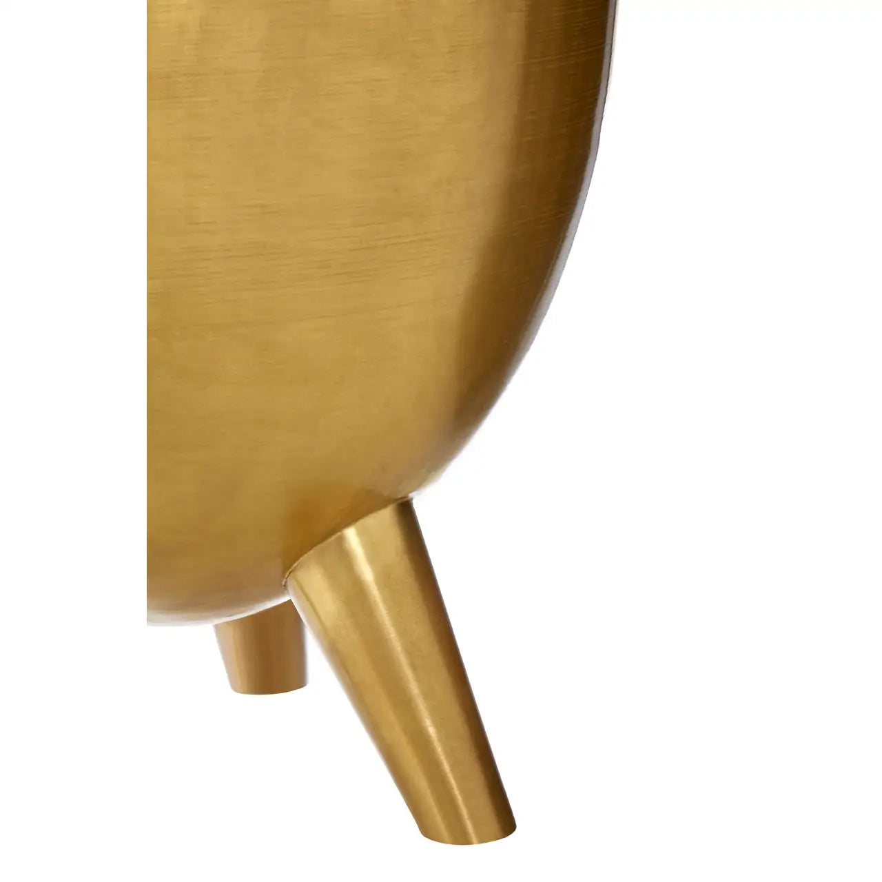 Crest White Marble Top Side Table With Brass Metal Base