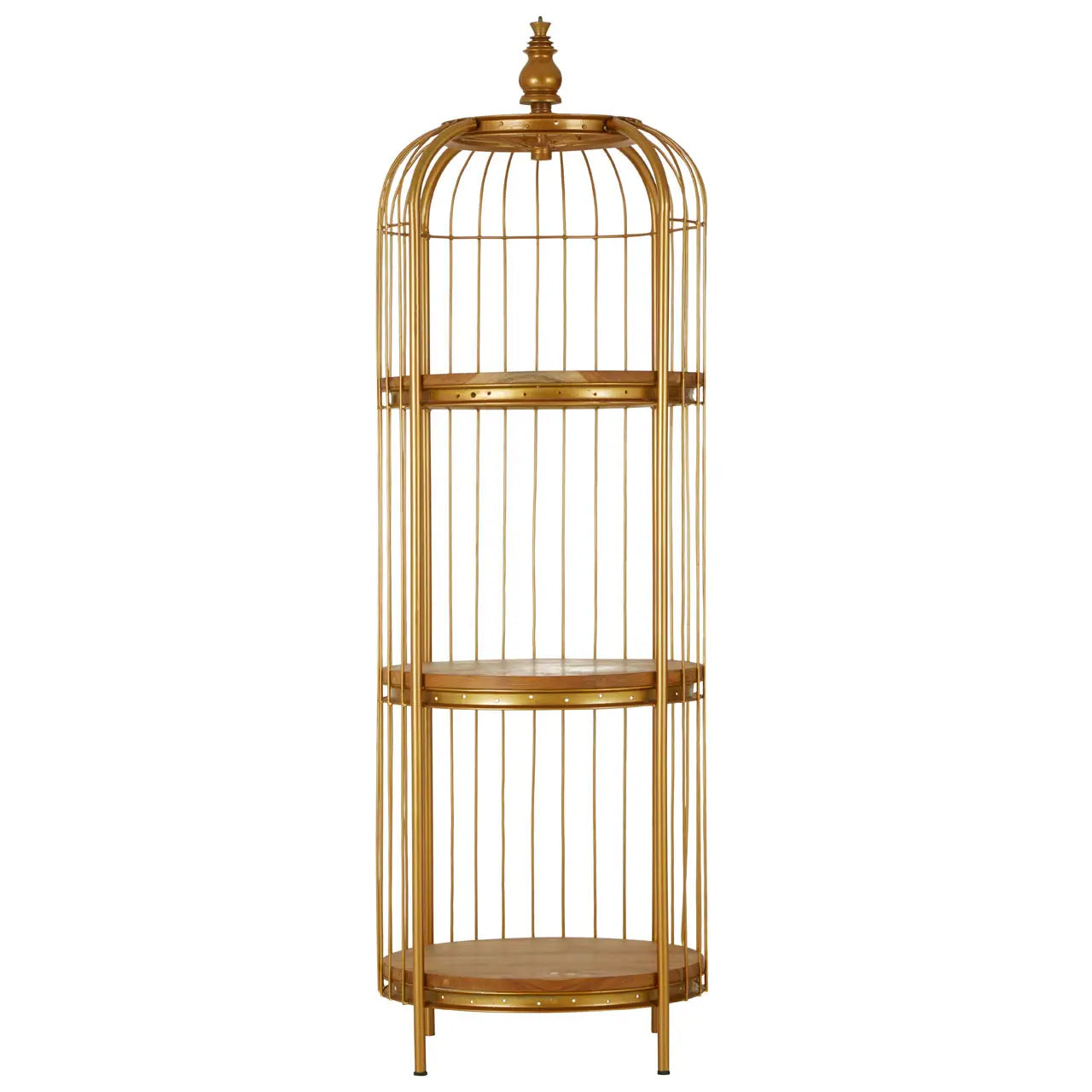 Mantis Medium Shelving Unit In Gold