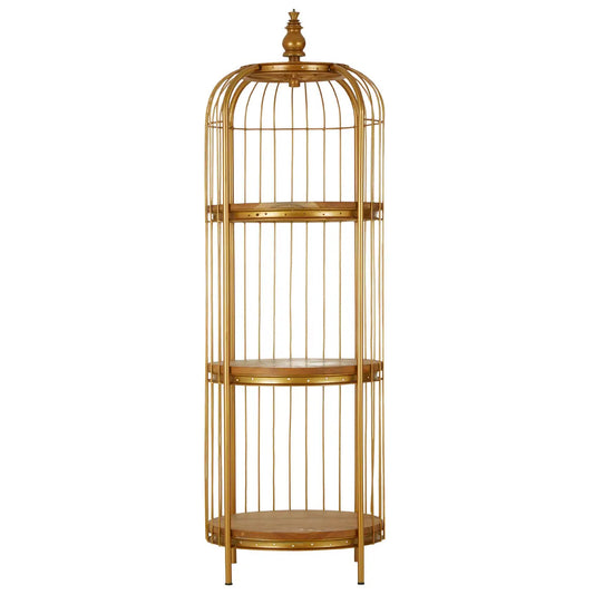 Mantis Medium Shelving Unit In Gold