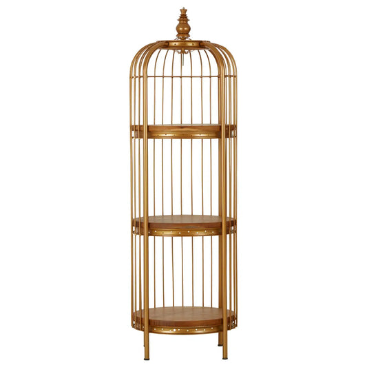Mantis Small Shelving Unit in Gold