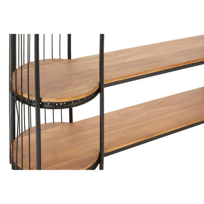 Mantis Long Metal Shelving Unit In Black