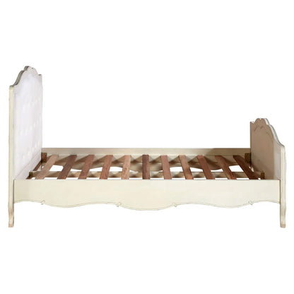Loire Wooden Double Bed In Painted White