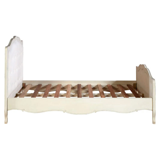 Loire Wooden Double Bed In Painted White