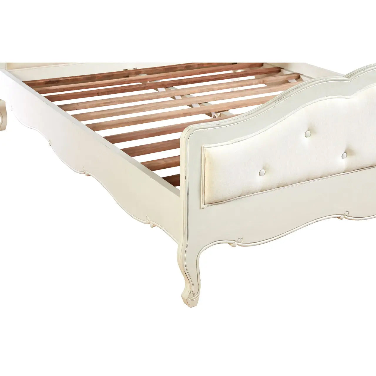 Loire Wooden Super King Size Bed In Painted White