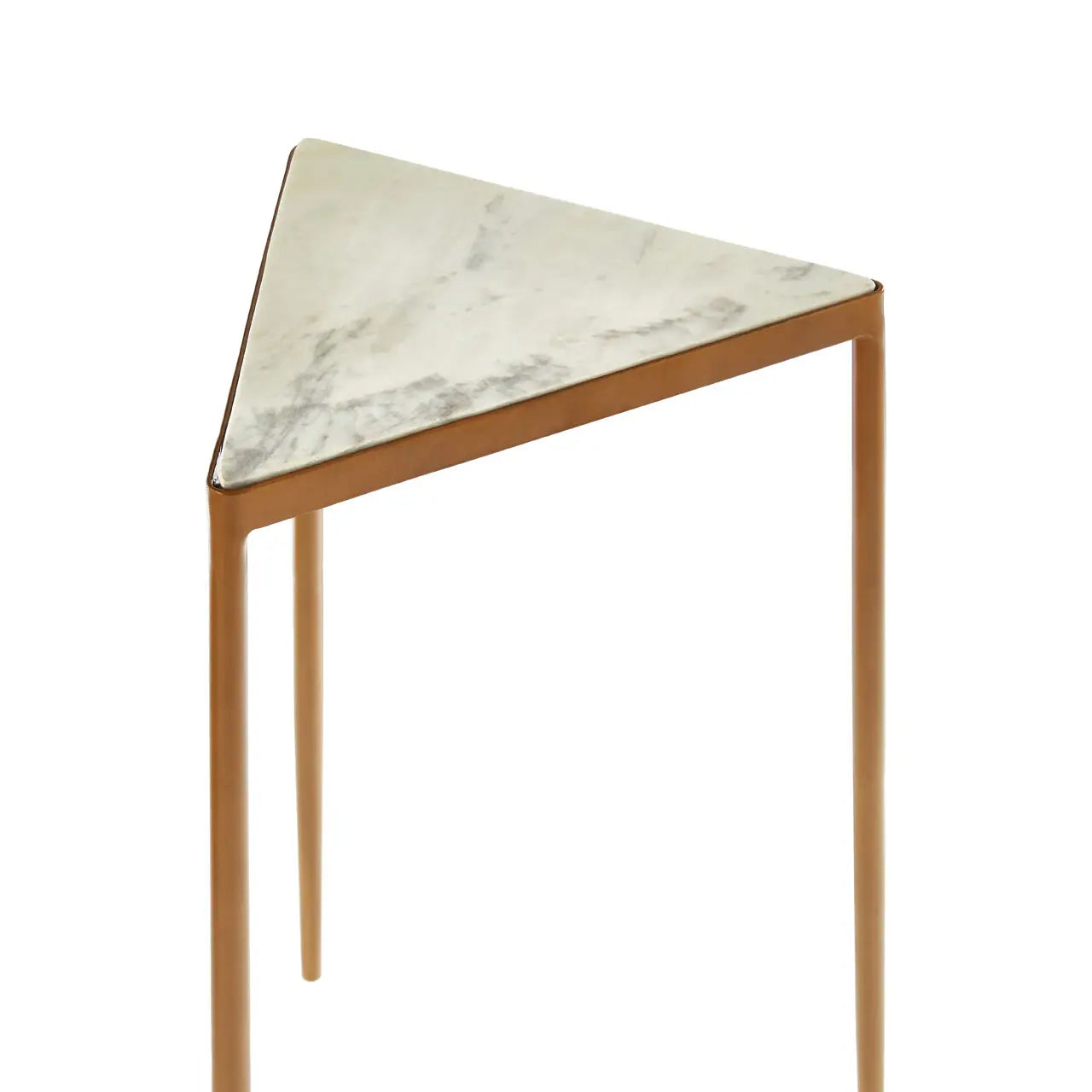 Shalimar Marble Nest Of 3 Tables With Gold Tripod Base