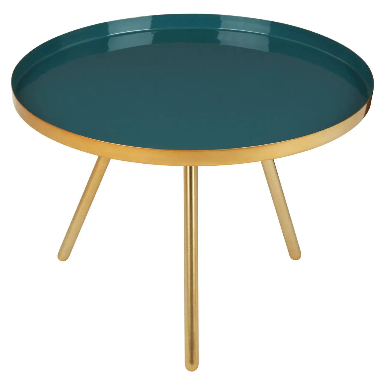 Enox Large Metal Side Table In Diesel Enamel