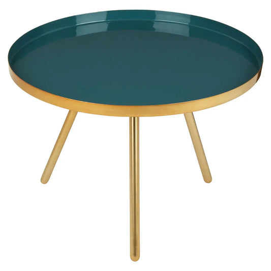 Enox Large Metal Side Table In Diesel Enamel