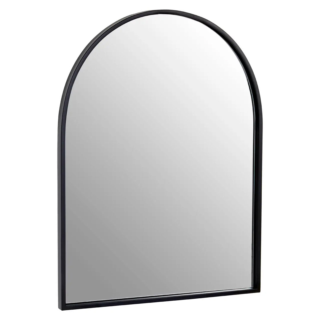 Trento Large Wall Mirror With Black Metal Frame