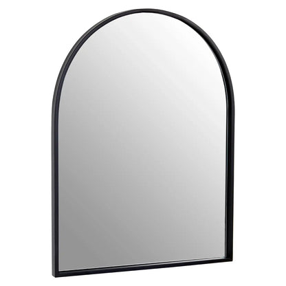 Trento Large Wall Mirror With Black Metal Frame