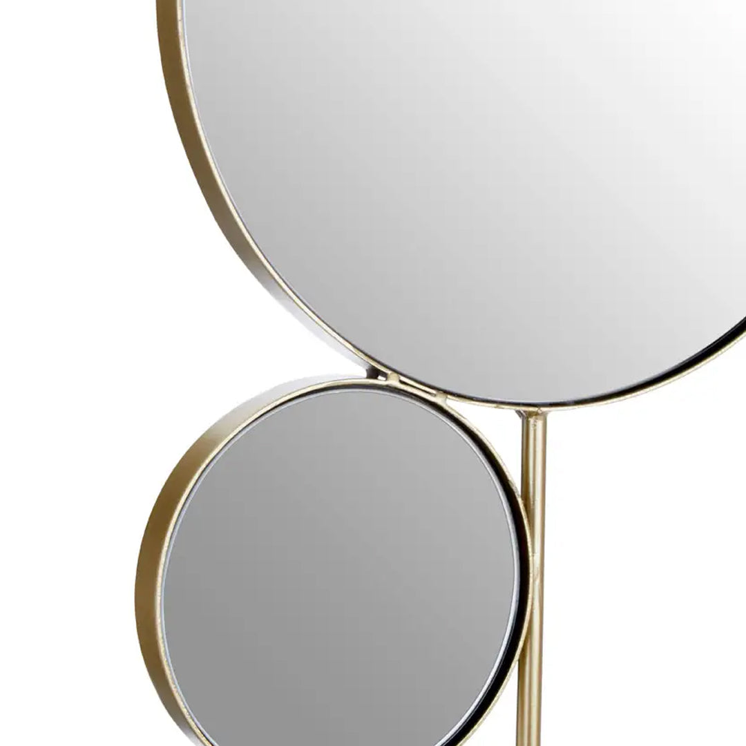 Trento Gold Multi Circle Wall Mirror With Touch Of Whimsical Accent