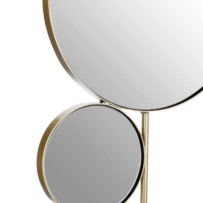 Trento Gold Multi Circle Wall Mirror With Touch Of Whimsical Accent