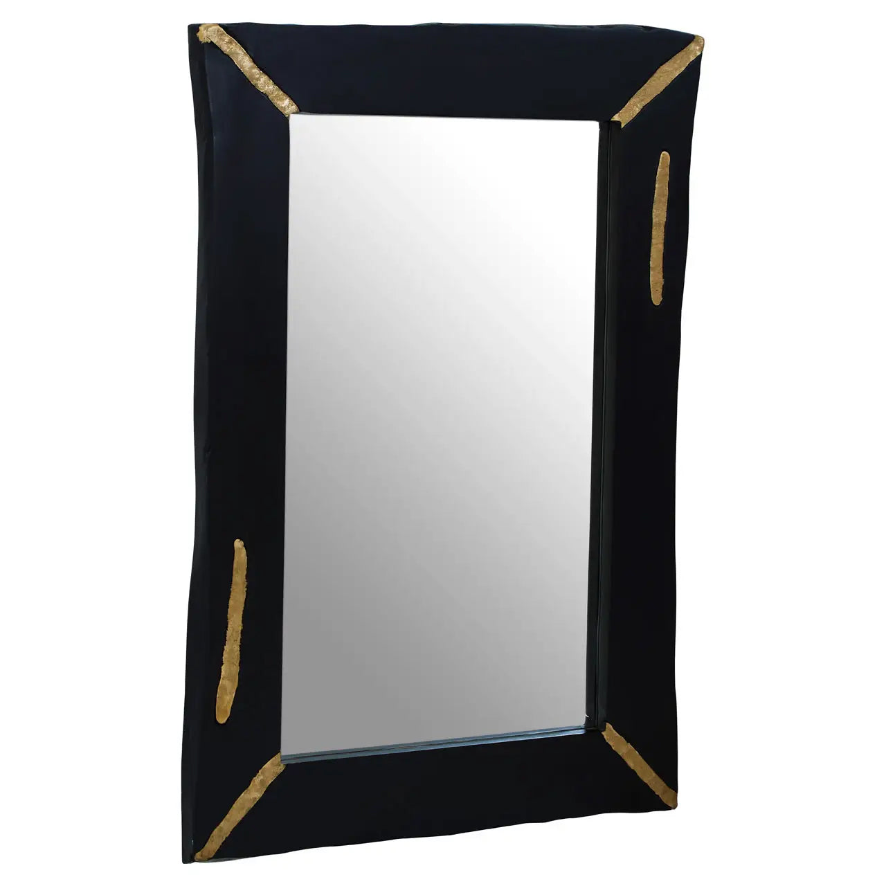 Asamra Wall Mirror With Black Wooden Frame