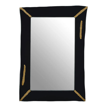 Asamra Wall Mirror With Black Wooden Frame
