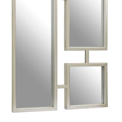 Beauly Metal Wall Mirror In Silver
