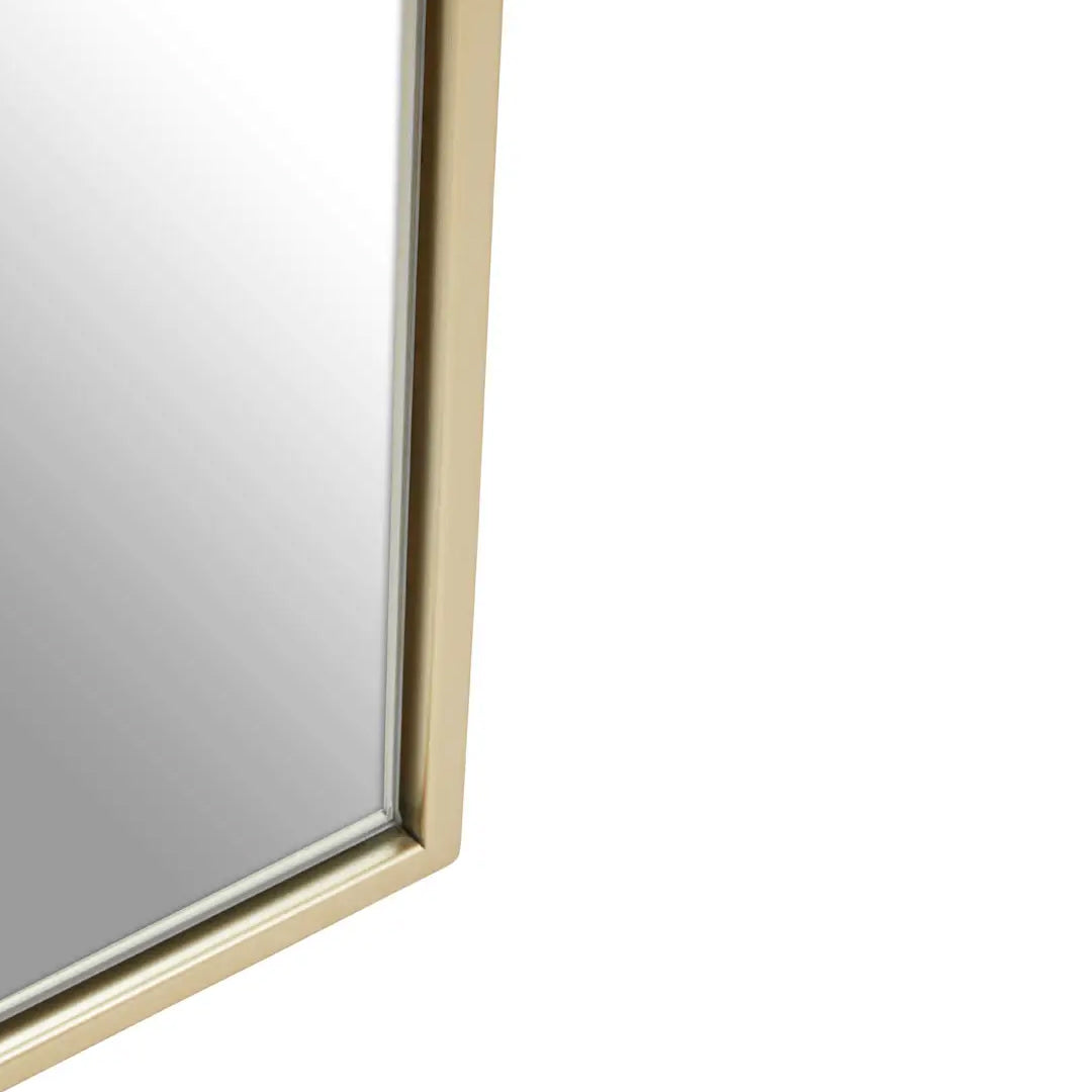Trento Large Wall Mirror With Gold Metal Frame