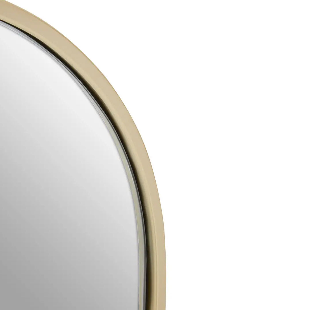 Trento Large Wall Mirror With Gold Metal Frame