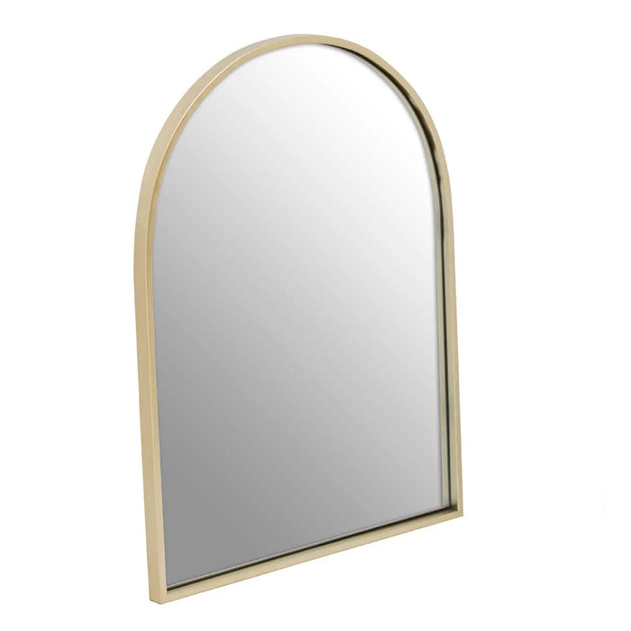 Trento Small Wall Mirror With Gold Metal Frame