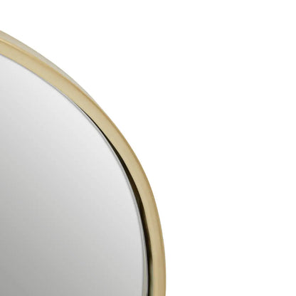 Trento Small Wall Mirror With Gold Metal Frame