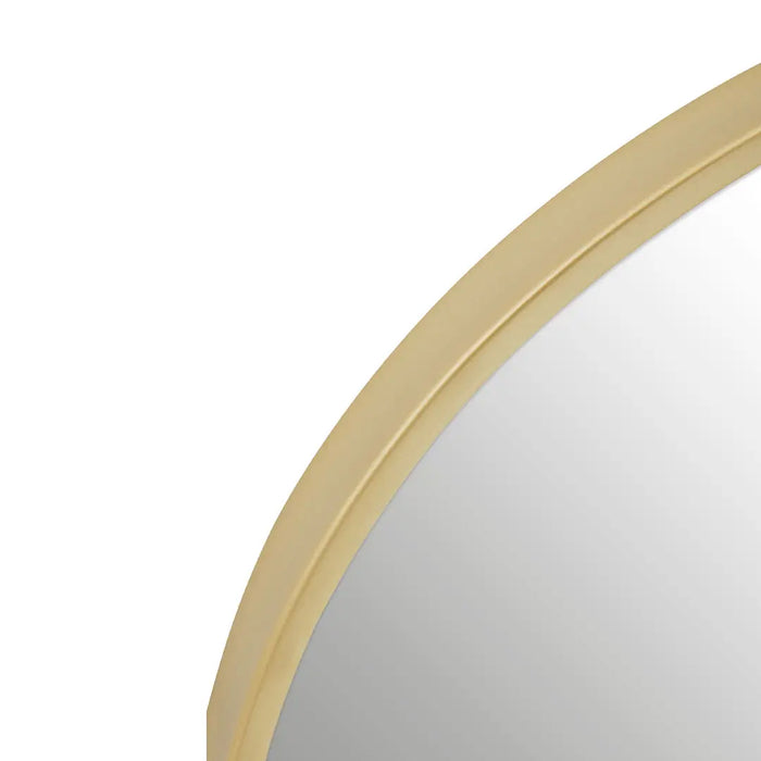Trento Small Wall Mirror With Gold Metal Frame
