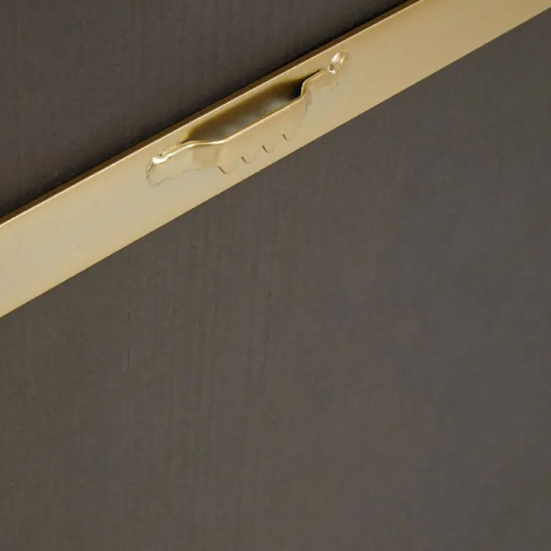 Trento Small Wall Mirror With Gold Metal Frame