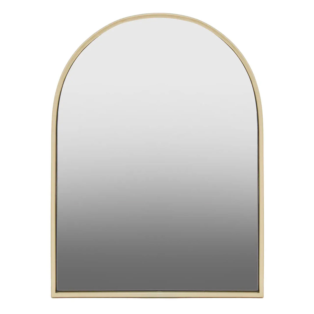 Trento Small Wall Mirror With Gold Metal Frame