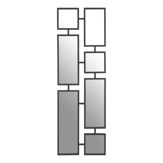 Beauly Metal Wall Mirror In Black