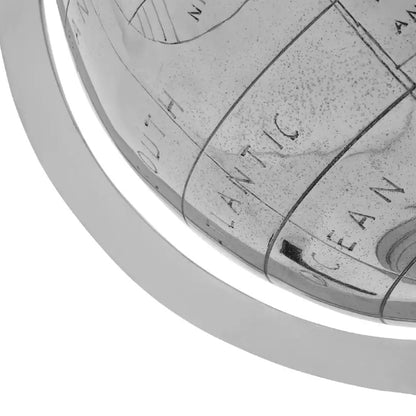 Churchill Large Globe In Nickel